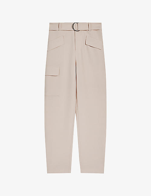 TED BAKER: Gracieh high-rise stretch-woven trousers