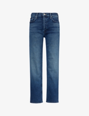 MOTHER: The Thrasher Flood straight-leg mid-rise stretch-denim jeans