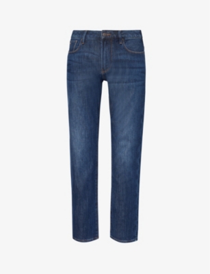 J06 Worn-effect wash, slim-fit, 8 oz denim jeans | EMPORIO ARMANI Man