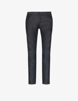 Emporio Armani Mens Denim Nero J45 Slim-fit 8oz Jeans