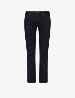 Emporio Armani Mens Denim Blu Slim-fit 10.5oz Jeans