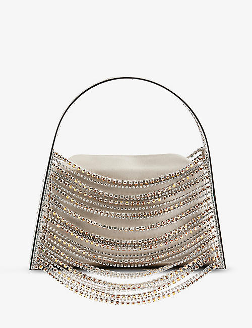 BENEDETTA BRUZZICHES: Lucia In The Sky embellished brass shoulder bag