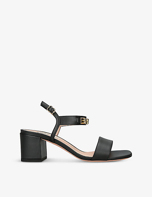 BALLY: Lesya 55 leather heeled sandals