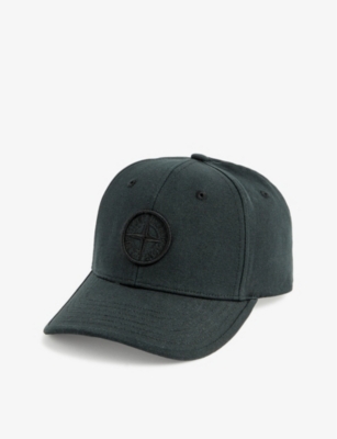 STONE ISLAND: Logo-embroidered cotton-twill cap