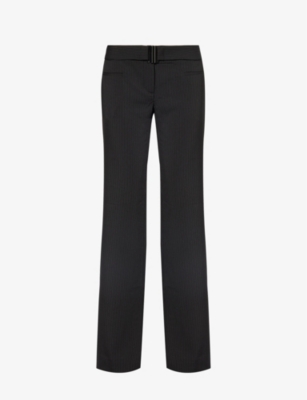 REFORMATION: Cherie mid-rise straight-leg stretch-woven trousers