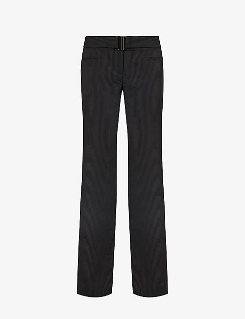 REFORMATION: Cherie mid-rise straight-leg stretch-woven trousers