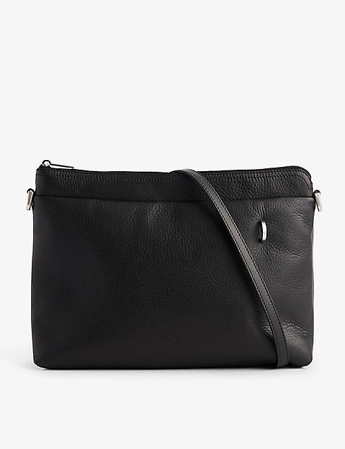 RICK OWENS: Adri detachable-strap leather crossbody bag
