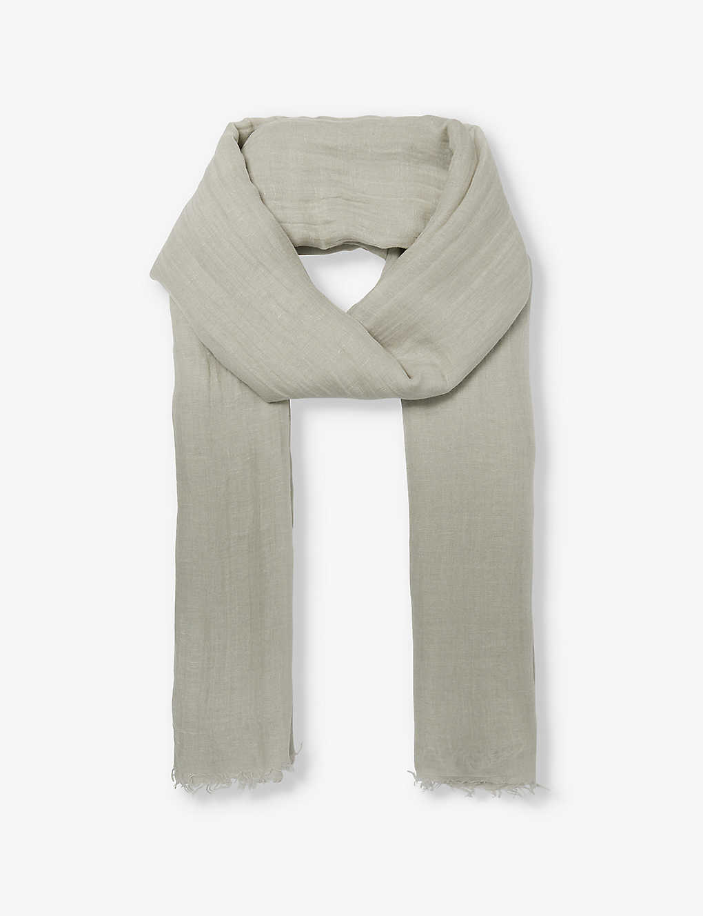 Rick Owens Womens Pearl Fringed-trim Woven Scarf