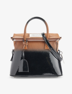 Maison Margiela Classique Mini Leather Top-handle Bag In Black