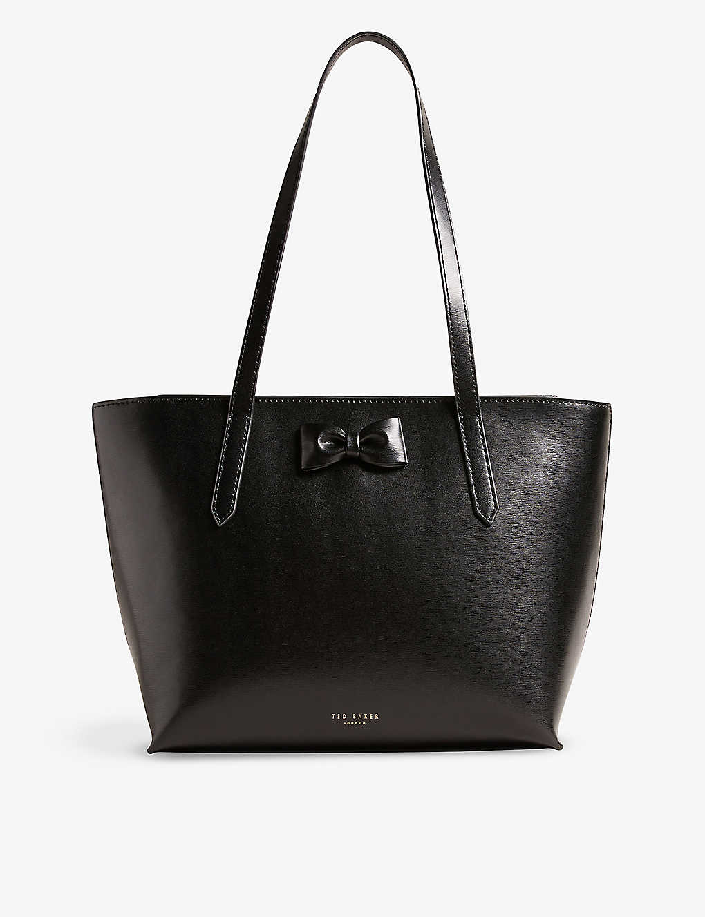 Ted Baker Womens Black Beanne Leather Tote Bag