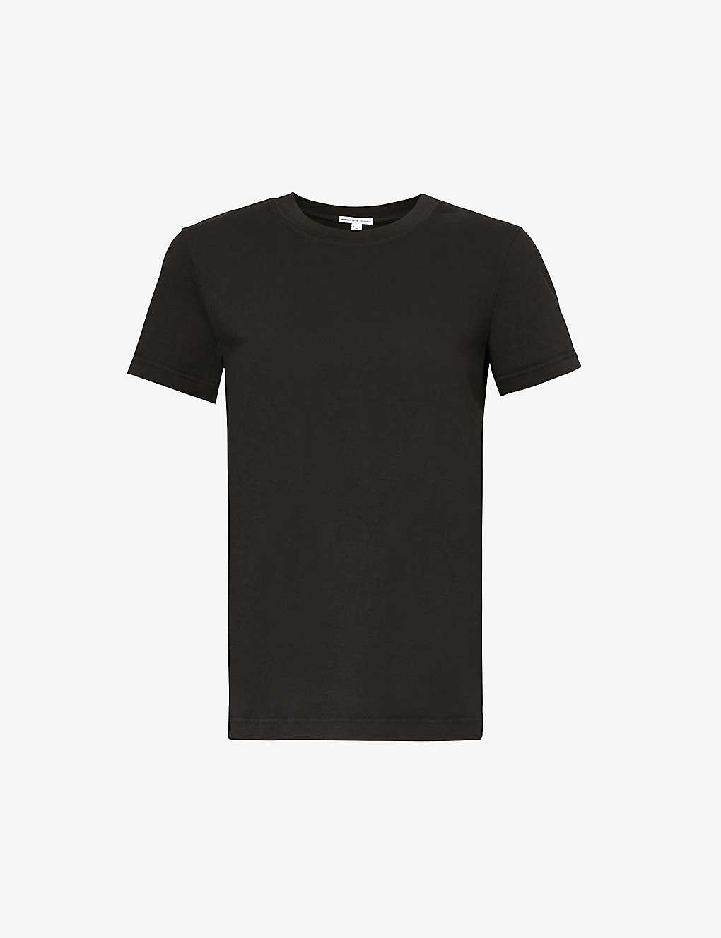 James Perse Womens Carbon Little Boy Cotton-jersey T-shirt