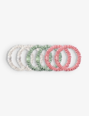 Slip Womens Bellerose Silk Scrunchies Pack Of Six