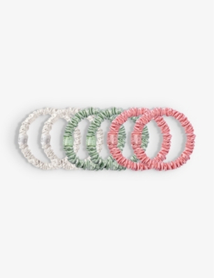 Shop Slip Women's Bellerose Silk Scrunchies Pack Of Six