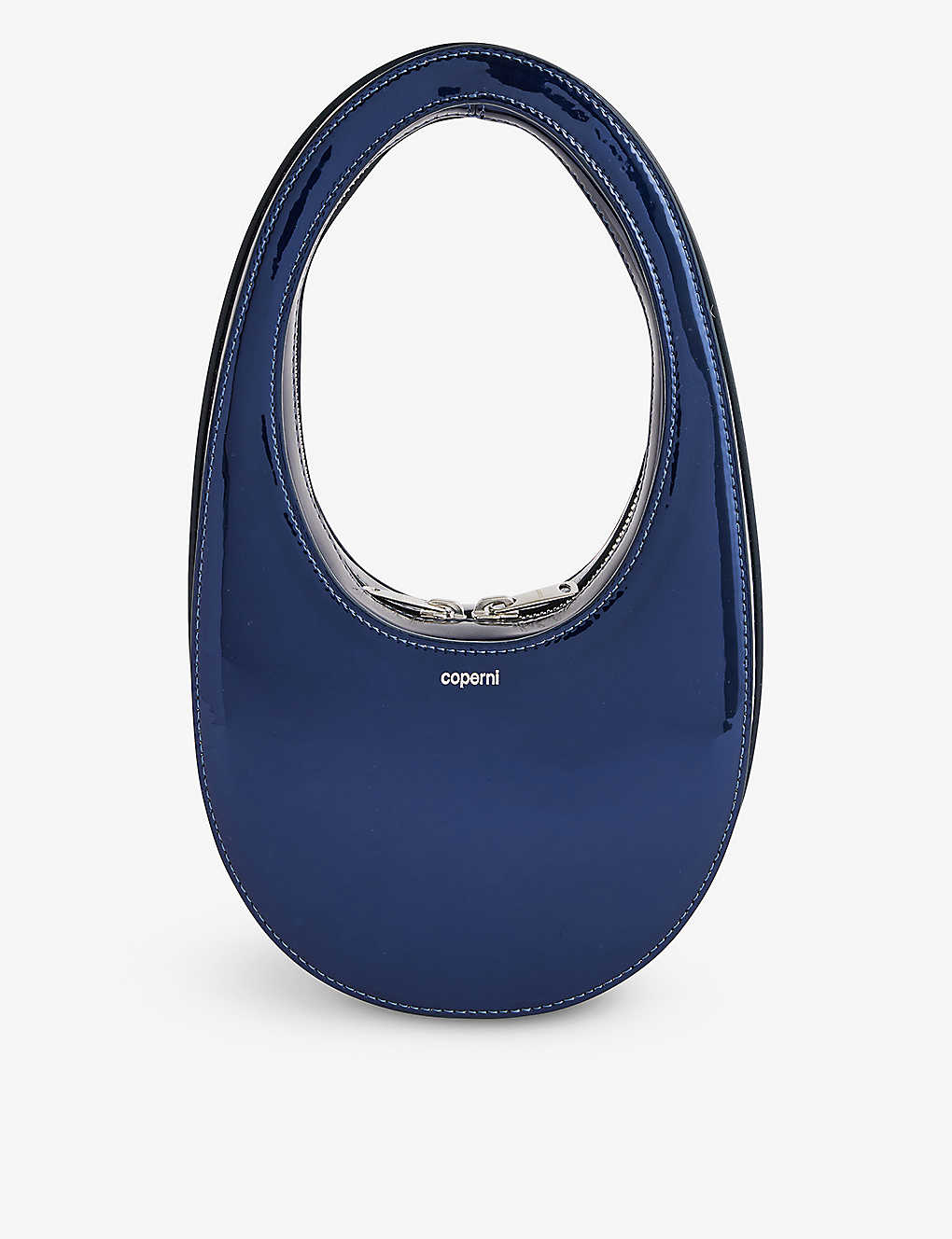 Coperni Womens Blue Swipe Mini Leather Cross-body Bag