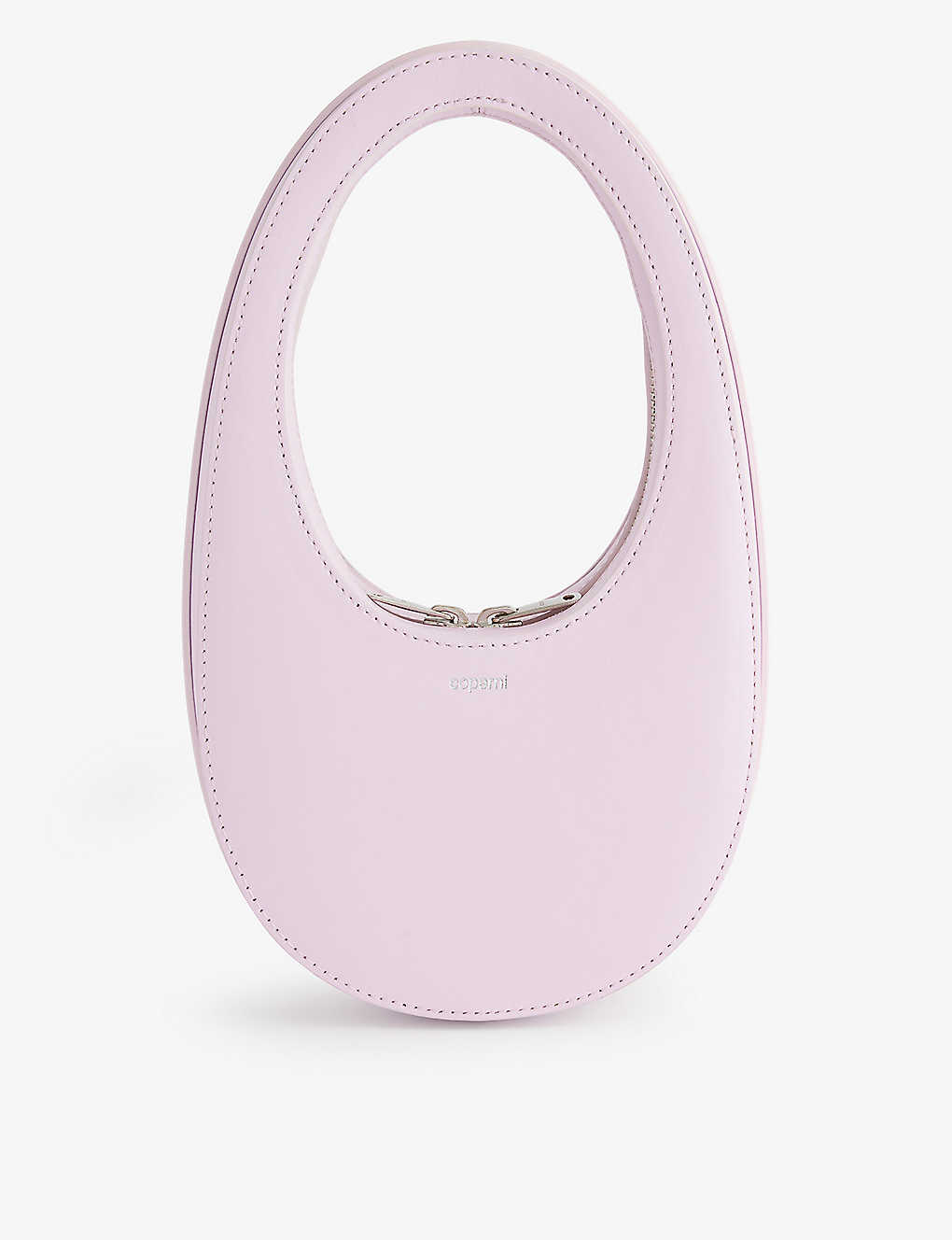 Coperni Womens Light Pink Swipe Mini Leather Shoulder Bag