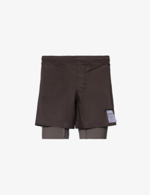 Satisfy Coffeethermal™ Elasticated-waist Shell Shorts In Quicksand