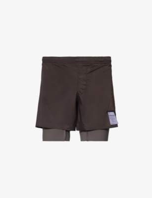 Satisfy Brown 8” Shorts In Quicksand