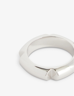 Shop Tom Wood Men's Silver Kimberlitt Rhodium-plated Sterling-silver Ring