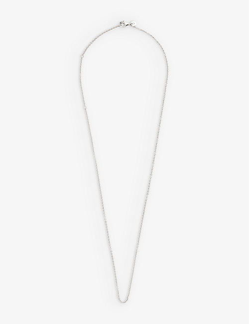 TOM WOOD: Rolo rhodium-plated recycled sterling-silver chain