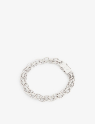 TOM WOOD: Vintage rhodium-plated sterling-silver chain bracelet