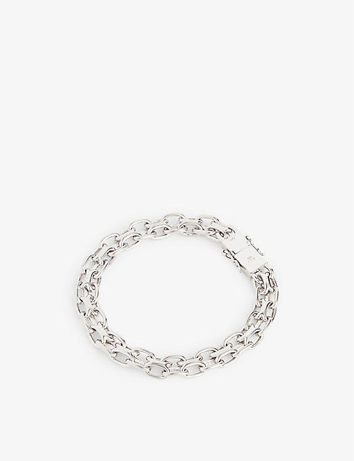 TOM WOOD: Vintage rhodium-plated sterling-silver chain bracelet