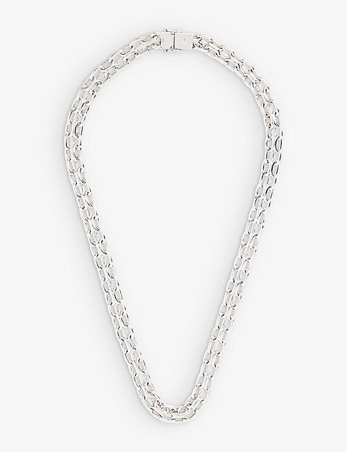 TOM WOOD: Vintage rhodium-plated sterling-silver chain necklace