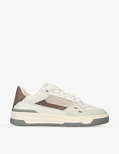 FILLING PIECES: Ave Top leather low-top trainers