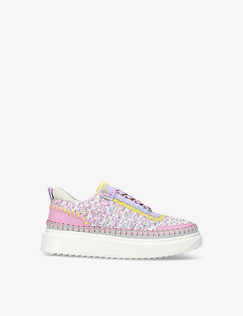 STEVE MADDEN: Kids' Charley braided woven trainers