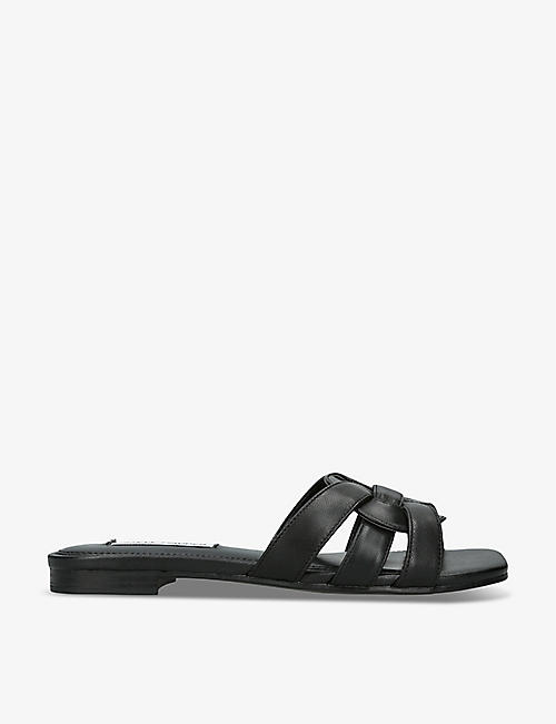 STEVE MADDEN: Vcay 017 multi-strap flat leather sandals