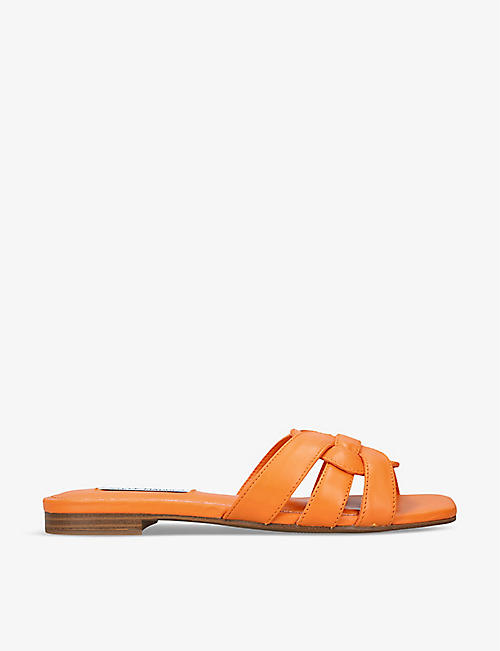 STEVE MADDEN: Vcay 807 multi-strap flat leather sandals