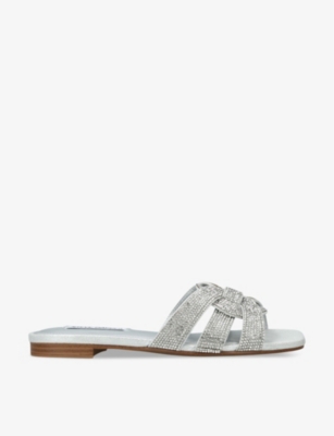 Steve madden best sale crystal slides