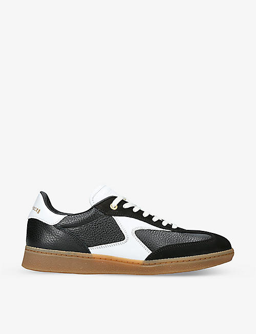 FILLING PIECES: Sprinter Dice leather low-top trainers