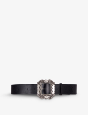 Black leather belt  The Kooples - Canada