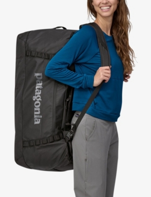Patagonia Black Black Hole 100l Recycled-polyester Duffle Bag In Black