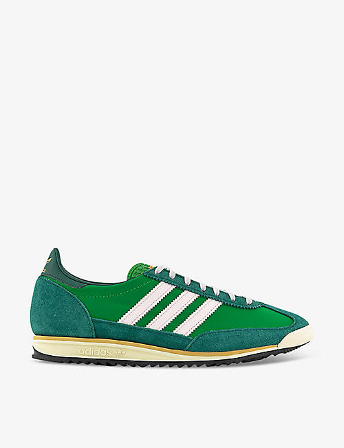 ADIDAS: SL 72 suede and mesh low-top trainers