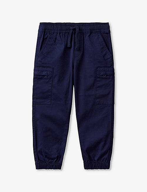 BENETTON: Patch-pocket elasticated-waistband stretch-cotton cargo trousers 18 months - 6 years