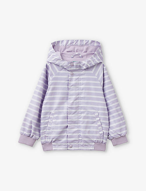 BENETTON: Striped hooded shell jacket 18 months - 6 years