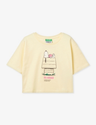 BENETTON: Snoopy graphic-print short-sleeve cotton T-shirt 6-14 years
