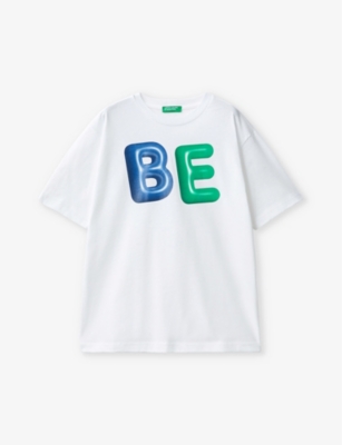 BENETTON: Graphic-print short-sleeve cotton-jersey T-shirt 6-14 years
