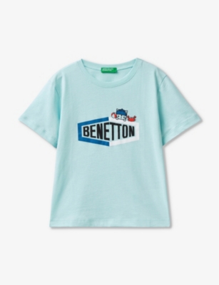 BENETTON: Branded-print short-sleeved cotton-jersey T-shirt 18 months - 6 years