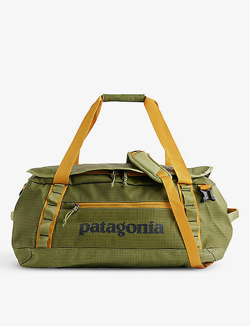 PATAGONIA: Black hole recycled polyester duffle bag