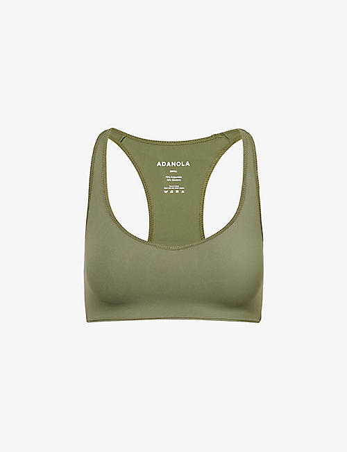 ADANOLA: Ultimate V-neck stretch-woven sports bra