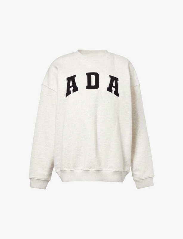 Logo-embroidered oversized organic-cotton sweatshirt