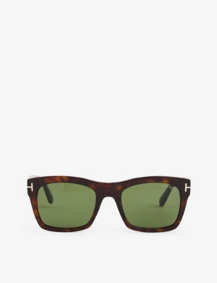 Tom Ford Mens Brown Tf1062 Rctangle-frame Acetate Sunglasses