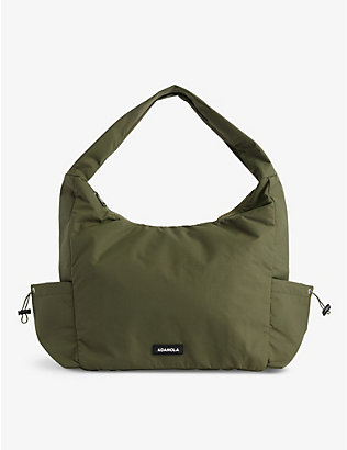 ADANOLA: Toggle brand-patch woven shoulder bag