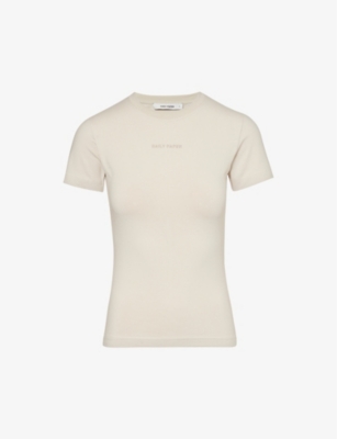DAILY PAPER: Logo-embroidered slim-fit stretch-cotton T-shirt