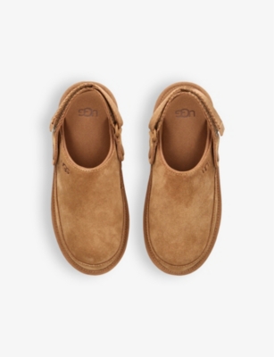 UGG: Goldenstar logo-embossed suede clogs 6-10 years