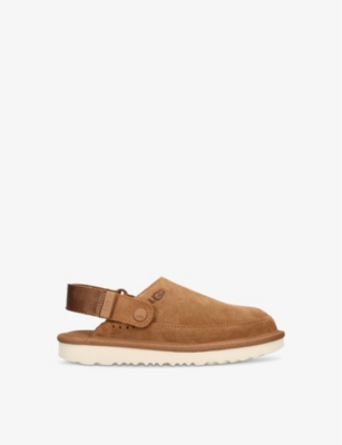 UGG: Goldenstar logo-embossed suede clogs 6-10 years