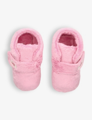 Shop Ugg Pink Baby Bixbee Booties And Lovey Blanket Gift Set