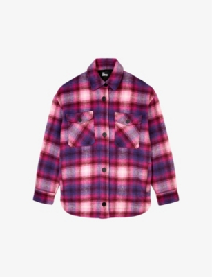 THE KOOPLES: Checked patch-pocket cotton-blend jacket